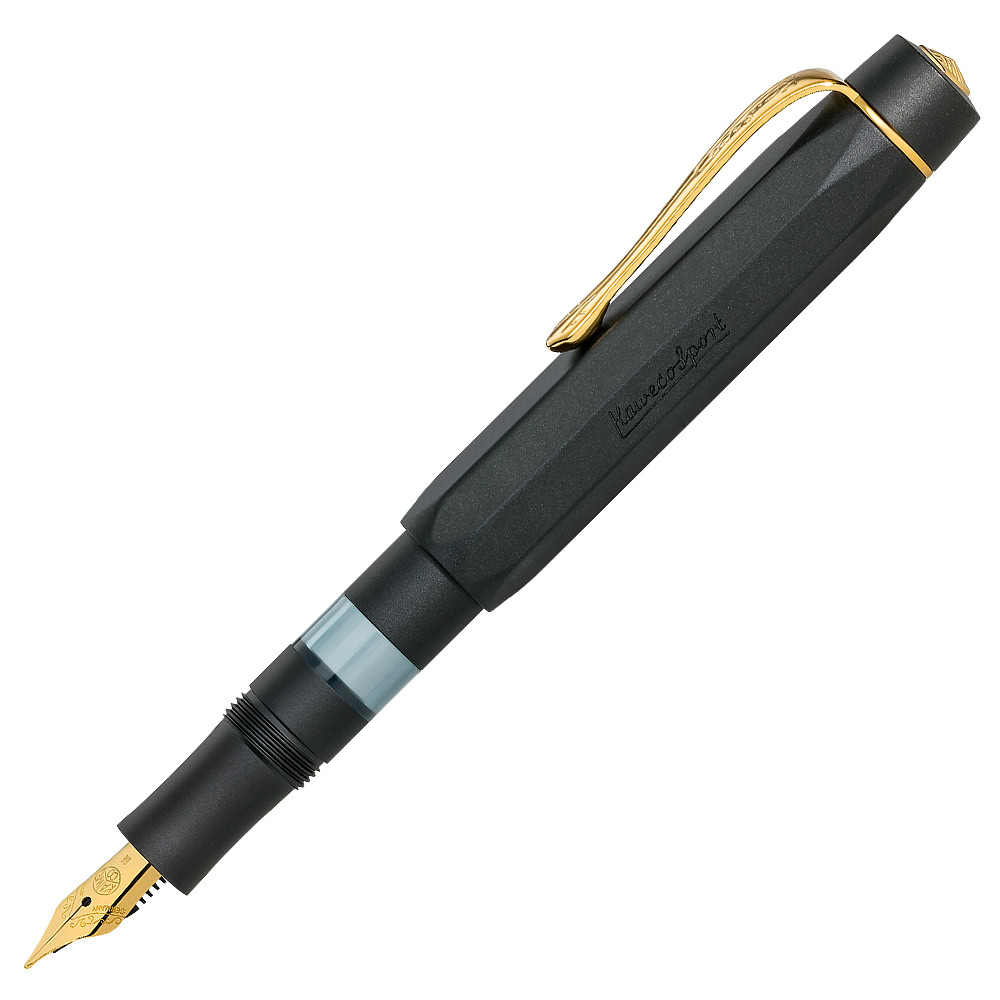 kaweco　Kaweco PISTON SPORT AL Kaweco PISTON Sport AL Black-Gold Starter Set Fountain Pen